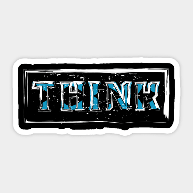 Think Sticker by T-Shirt Attires